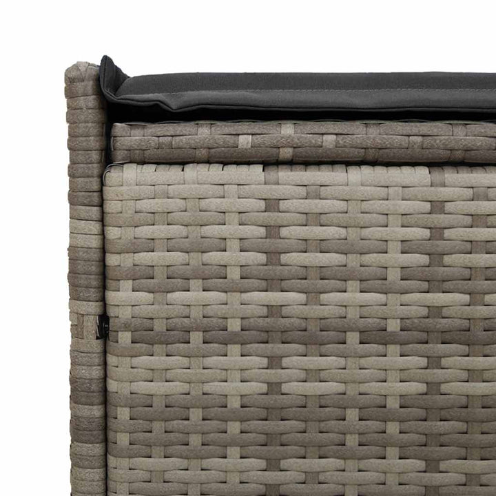 Förvaringsbänk För Utomhusbruk Med Dyna Grå 100 Cm Konstrotting