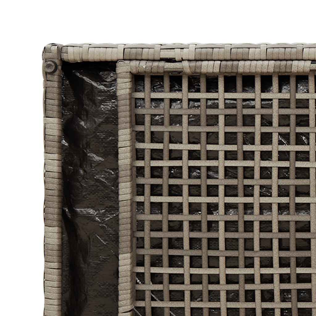 Förvaringsbänk För Utomhusbruk Med Dyna Grå 100 Cm Konstrotting
