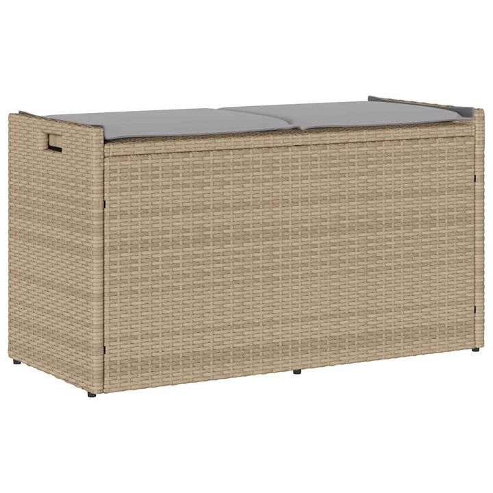 Förvaringsbänk För Utomhusbruk Dyna Beige 100 Cm Konstrotting
