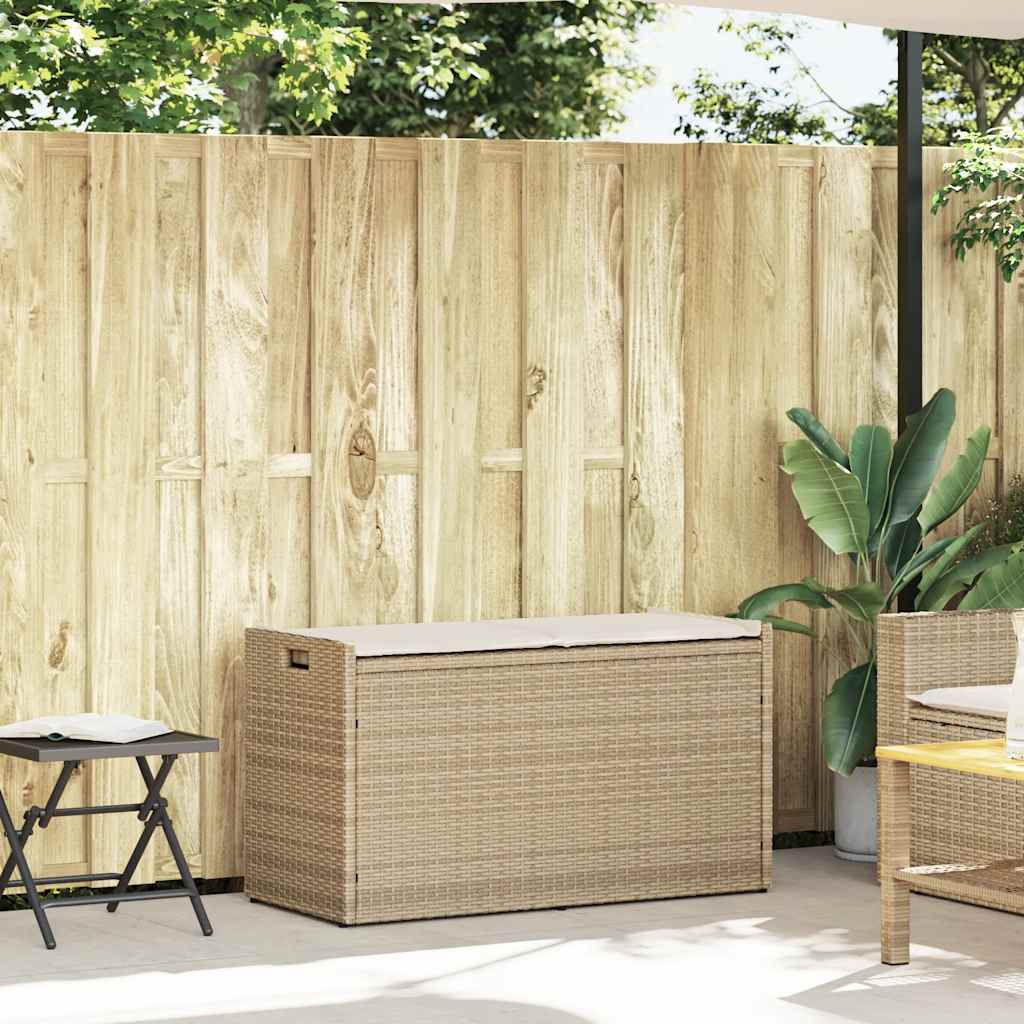 Förvaringsbänk För Utomhusbruk Dyna Beige 100 Cm Konstrotting
