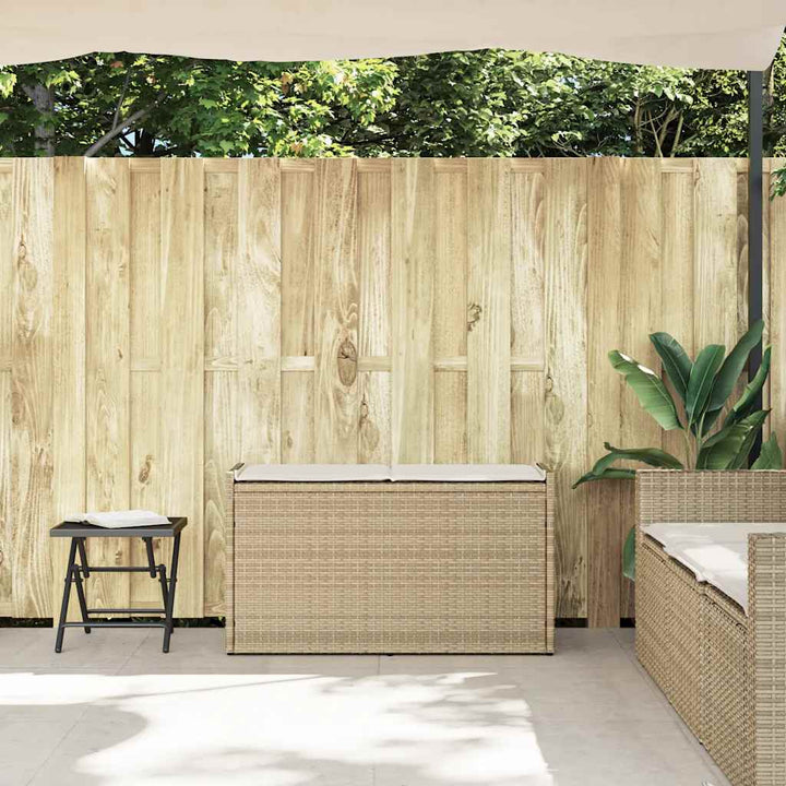 Förvaringsbänk För Utomhusbruk Dyna Beige 100 Cm Konstrotting