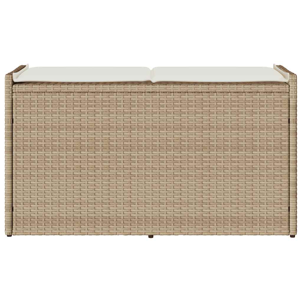 Förvaringsbänk För Utomhusbruk Dyna Beige 100 Cm Konstrotting