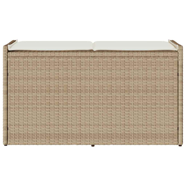 Förvaringsbänk För Utomhusbruk Dyna Beige 100 Cm Konstrotting