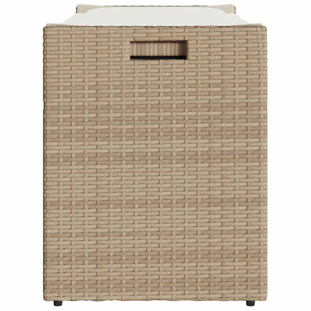 Förvaringsbänk För Utomhusbruk Dyna Beige 100 Cm Konstrotting