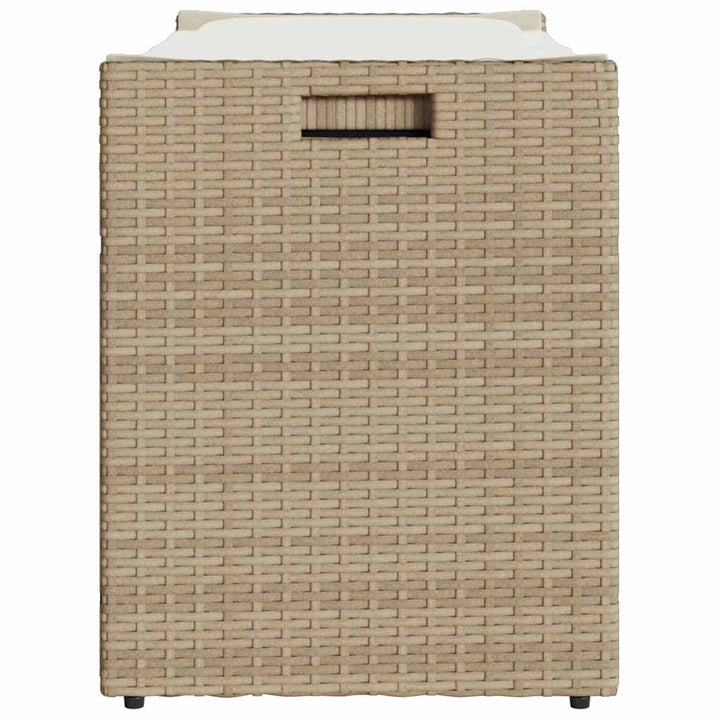 Förvaringsbänk För Utomhusbruk Dyna Beige 100 Cm Konstrotting