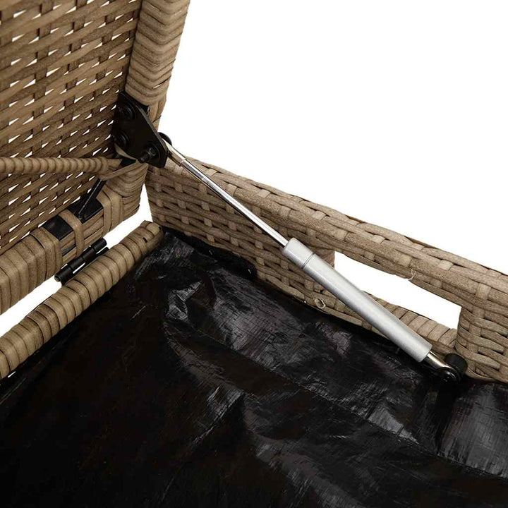 Förvaringsbänk För Utomhusbruk Dyna Beige 100 Cm Konstrotting