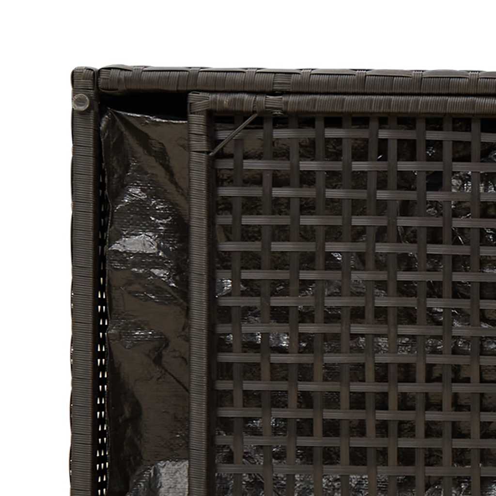 Förvaringsbänk För Utomhusbruk Dyna Svart 100 Cm Konstrotting