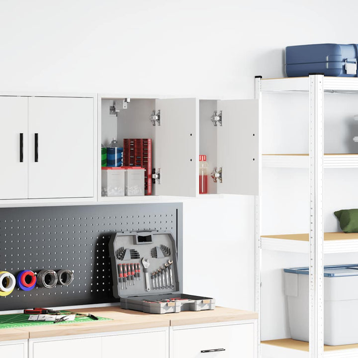 Väggskåp För Garage 2 St, Konstruerat Trä