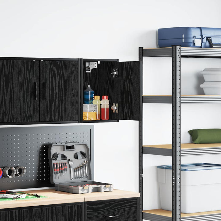 Väggskåp För Garage 2 St, Konstruerat Trä