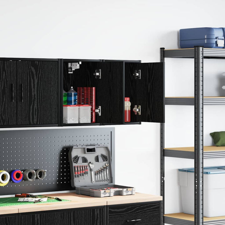Väggskåp För Garage 2 St, Konstruerat Trä