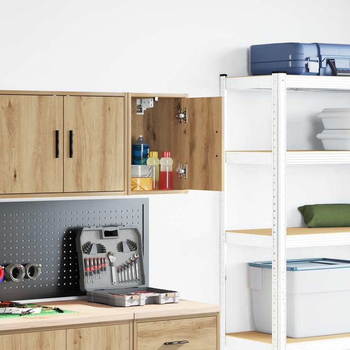 Väggskåp För Garage 2 St, Konstruerat Trä
