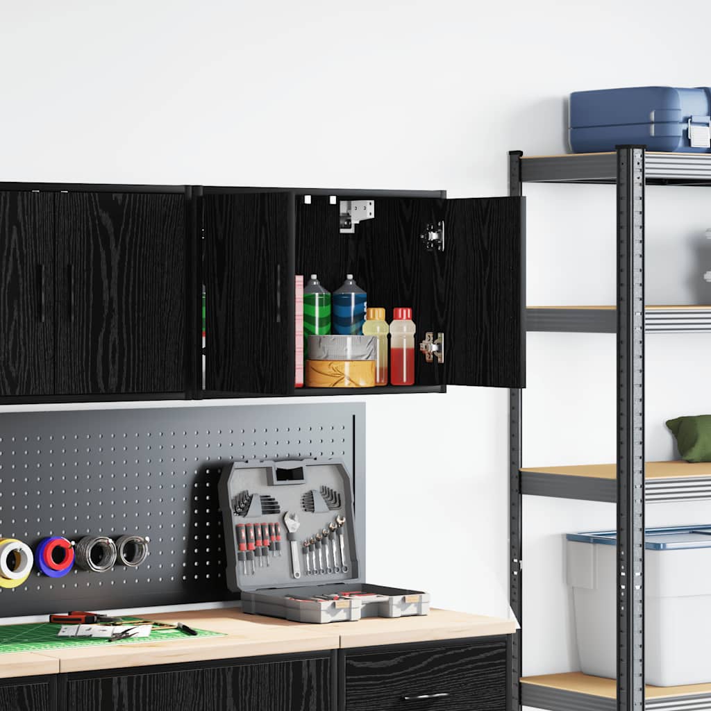 Väggskåp För Garage 2 St, Konstruerat Trä