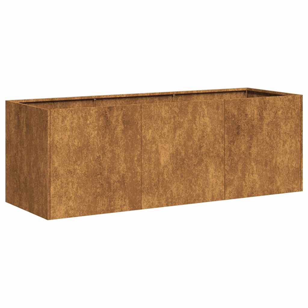 Planteringskärl Rostig 120X40X40 Cm Väderbeständigt Stål