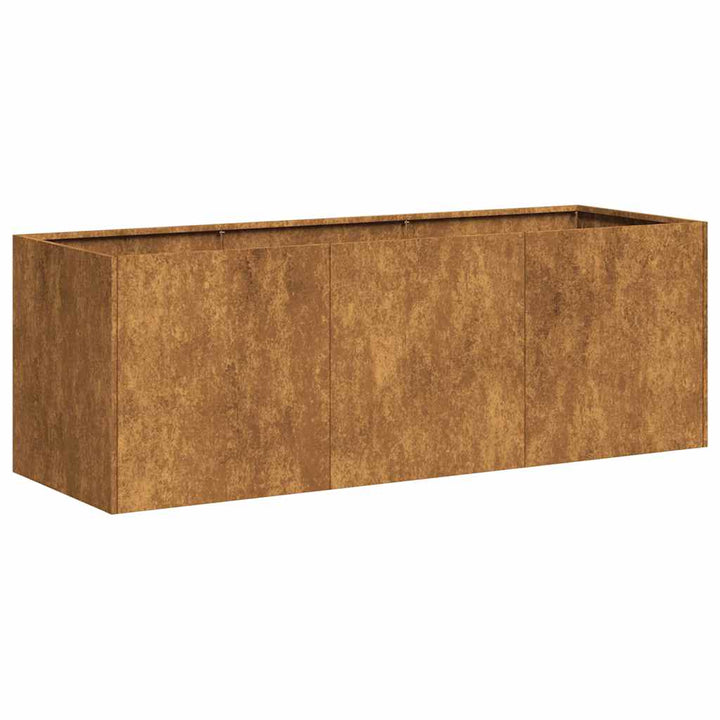 Planteringskärl Rostig 120X40X40 Cm Väderbeständigt Stål