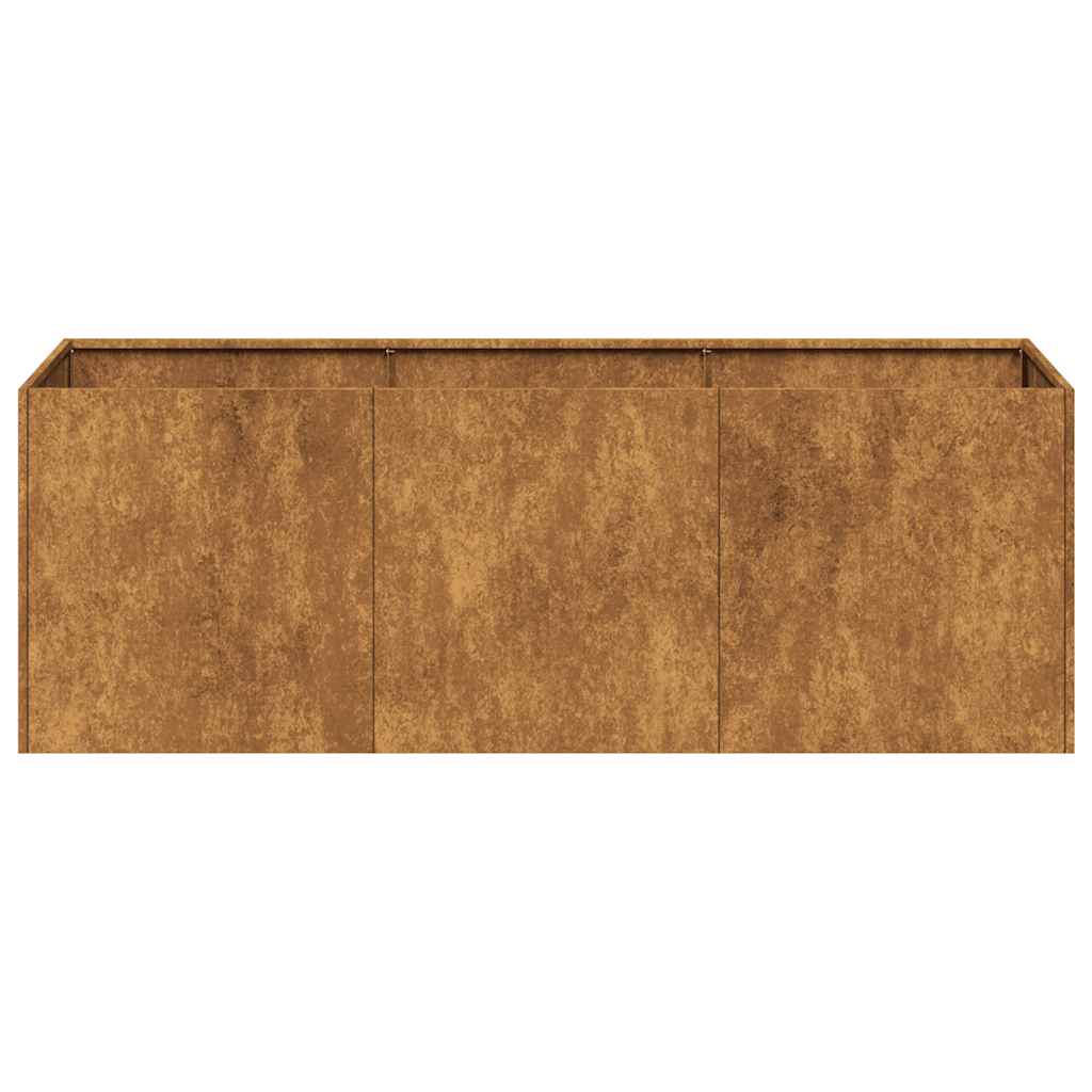 Planteringskärl Rostig 120X40X40 Cm Väderbeständigt Stål