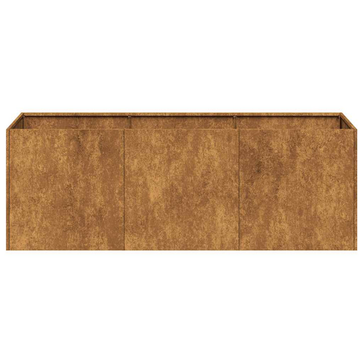 Planteringskärl Rostig 120X40X40 Cm Väderbeständigt Stål