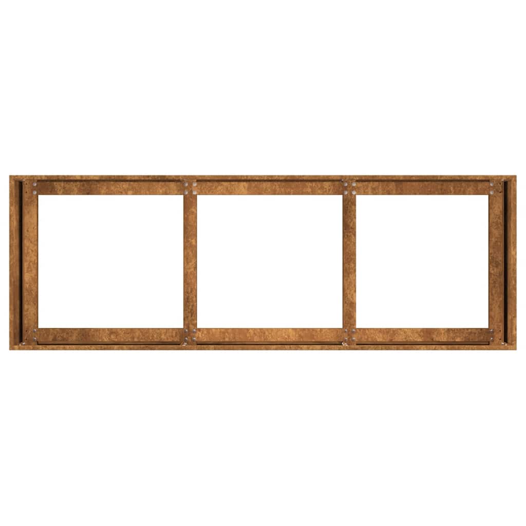 Planteringskärl Rostig 120X40X40 Cm Väderbeständigt Stål