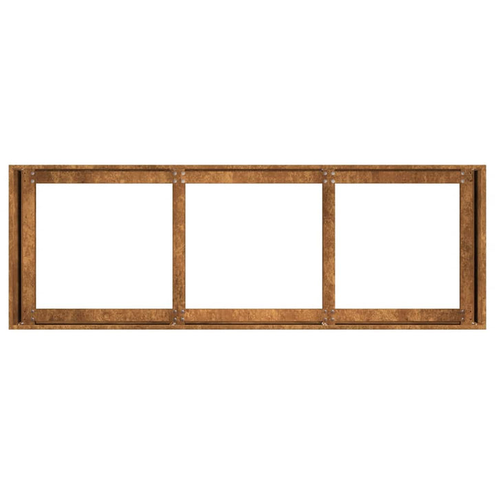 Planteringskärl Rostig 120X40X40 Cm Väderbeständigt Stål