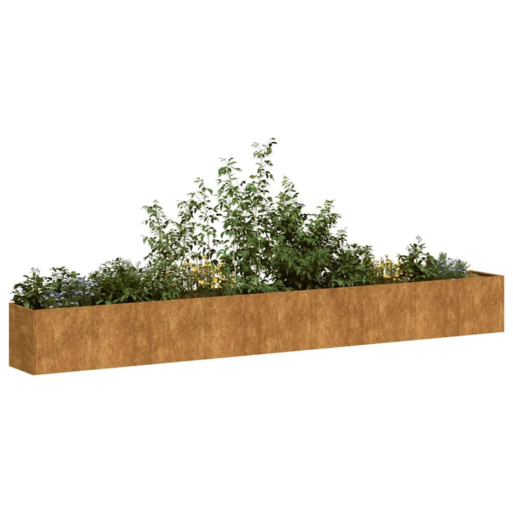 Planteringskärl Rostig 360X40X40 Cm Väderbeständigt Stål