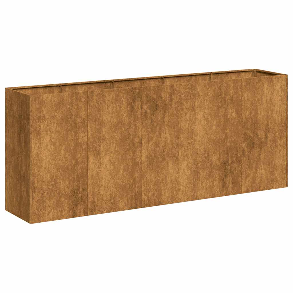 Planteringskärl Rostig 200X40X80 Cm Väderbeständigt Stål