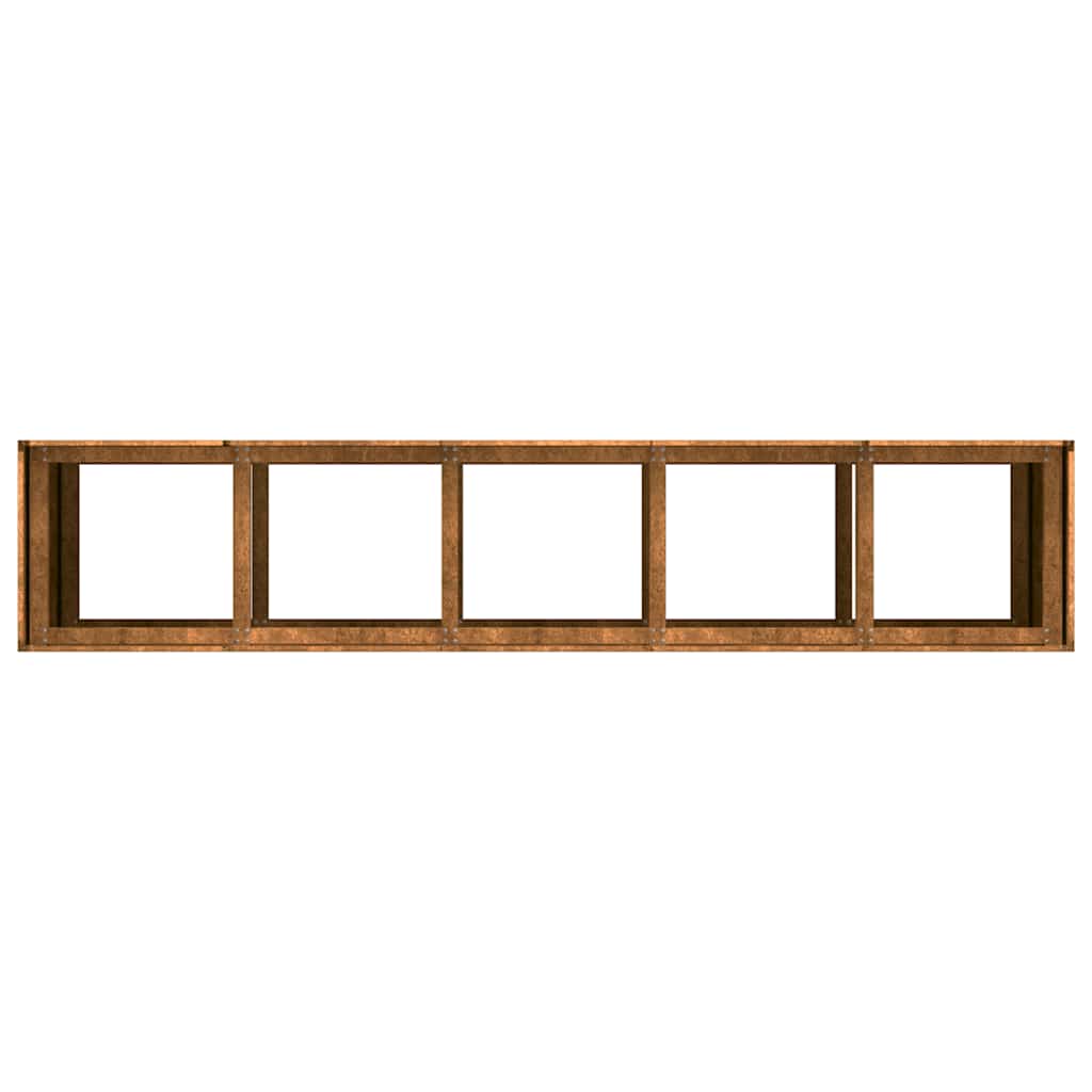 Planteringskärl Rostig 200X40X80 Cm Väderbeständigt Stål