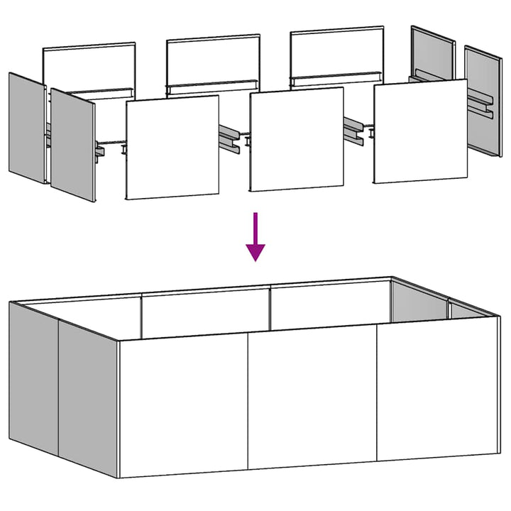 Planteringskärl Stål