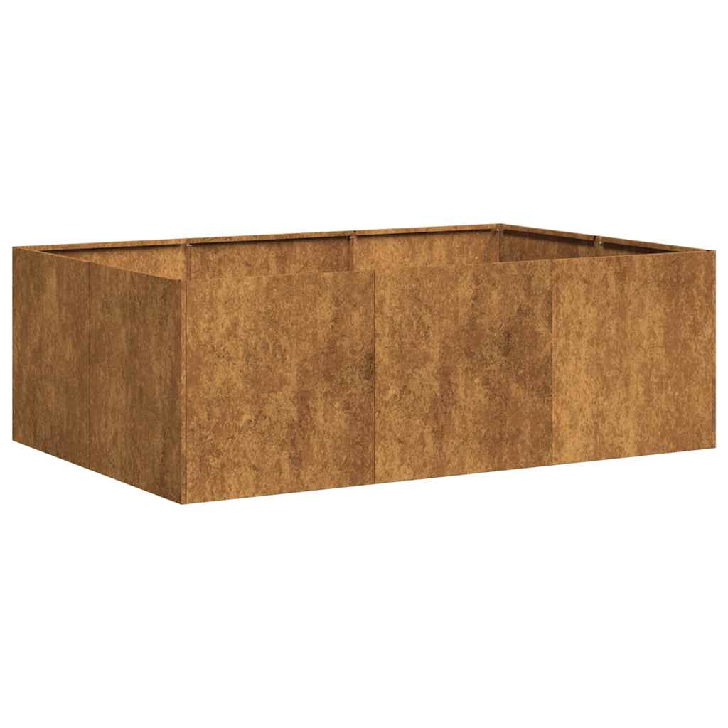 Planteringskärl Rostig 120X80X40 Cm Väderbeständigt Stål
