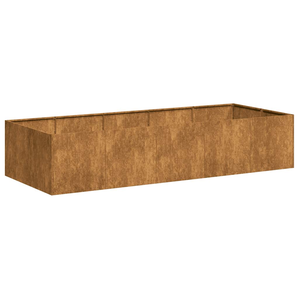 Planteringskärl Rostig 200X80X40 Cm Väderbeständigt Stål