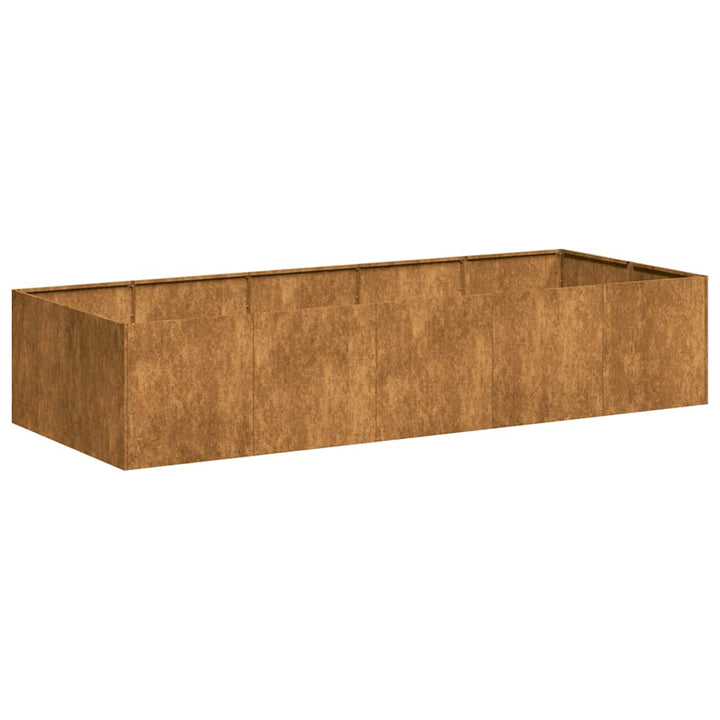 Planteringskärl Rostig 200X80X40 Cm Väderbeständigt Stål