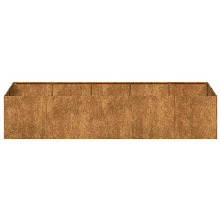 Planteringskärl Rostig 200X80X40 Cm Väderbeständigt Stål