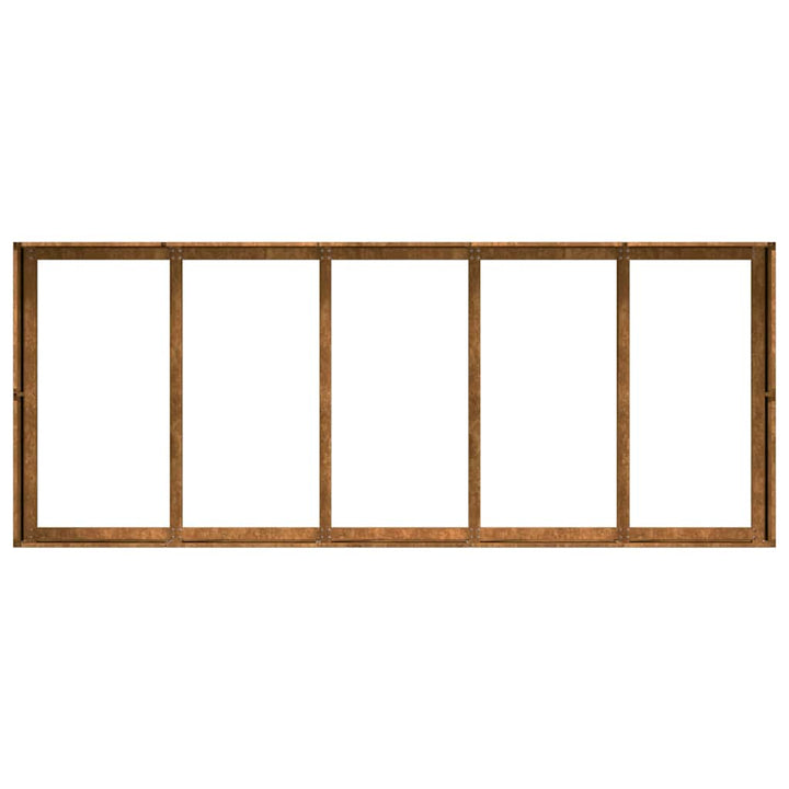 Planteringskärl Rostig 200X80X40 Cm Väderbeständigt Stål