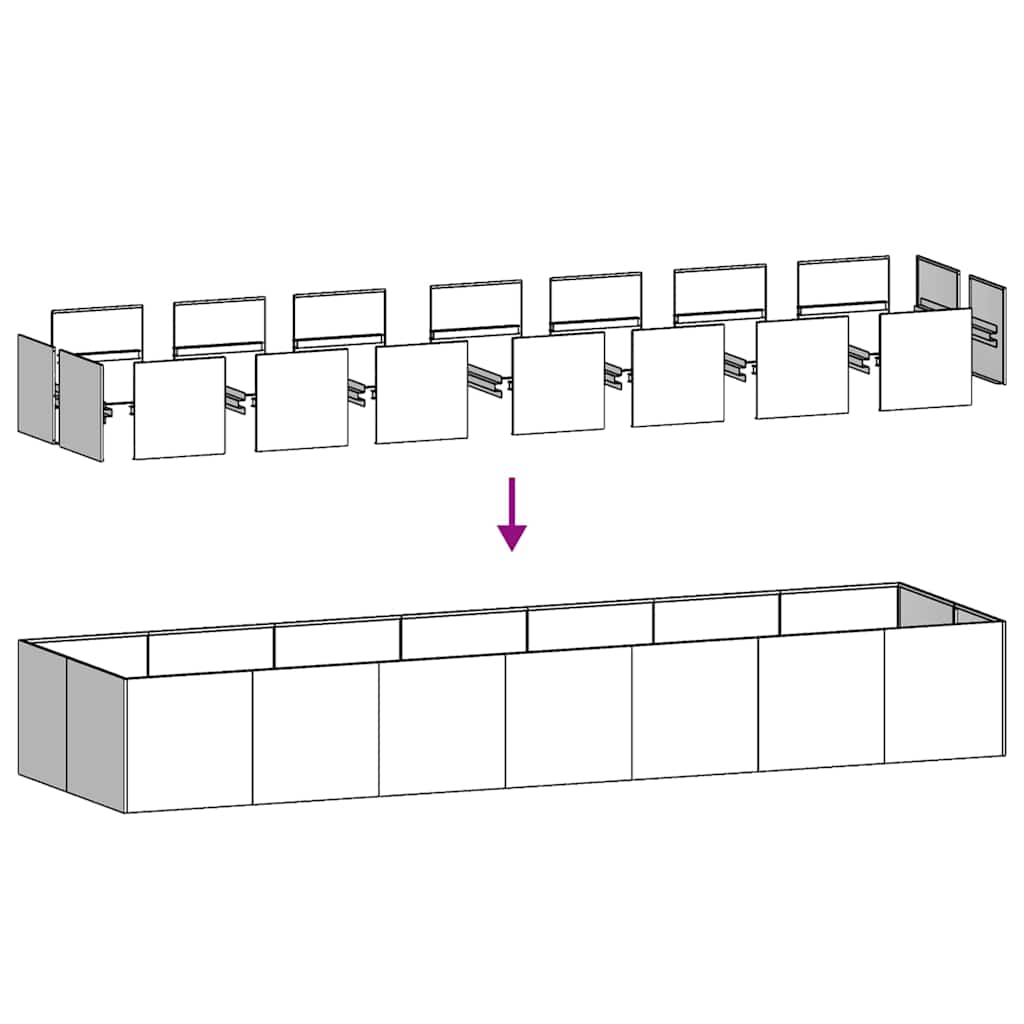 Planteringskärl Stål