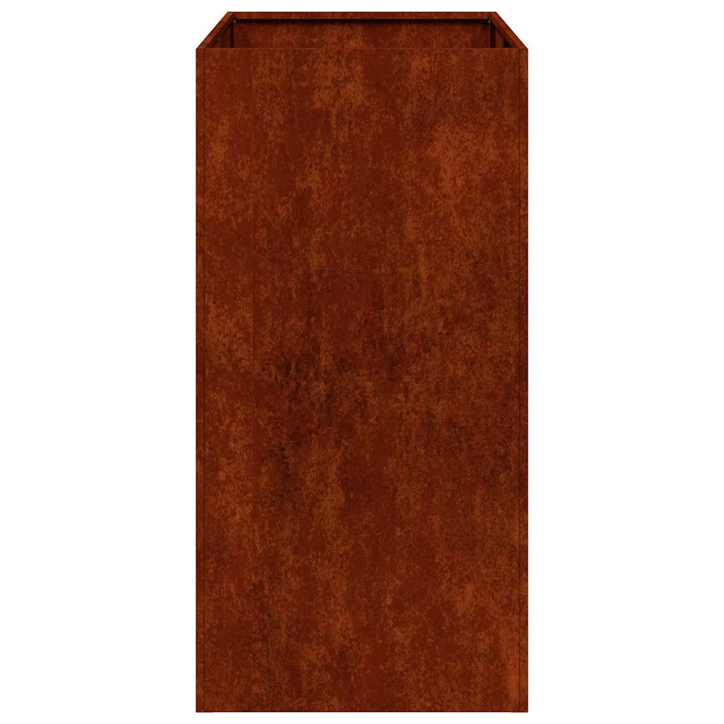 Planteringskärl Rostig 40X80X80 Cm Väderbeständigt Stål