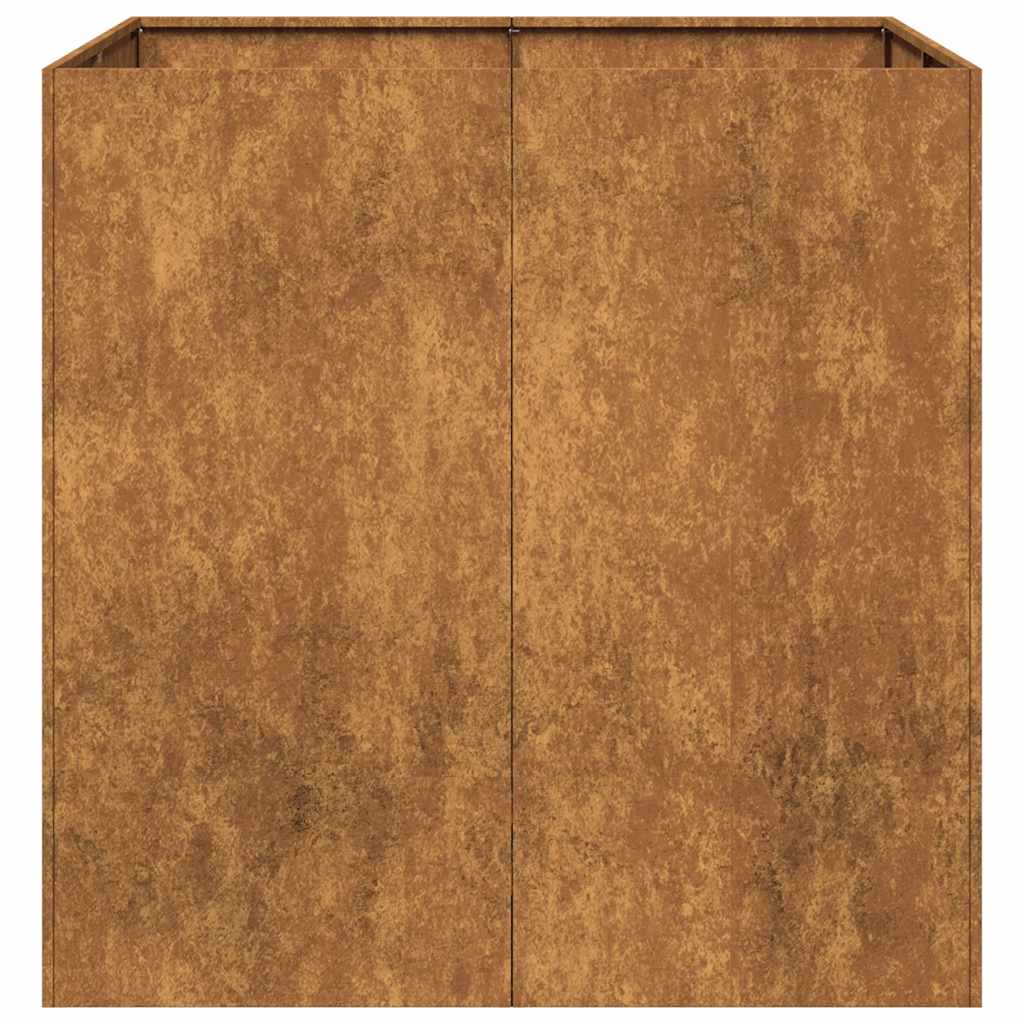 Planteringskärl Rostig 80X80X80 Cm Väderbeständigt Stål