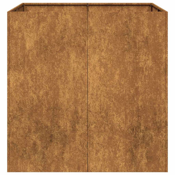 Planteringskärl Rostig 80X80X80 Cm Väderbeständigt Stål