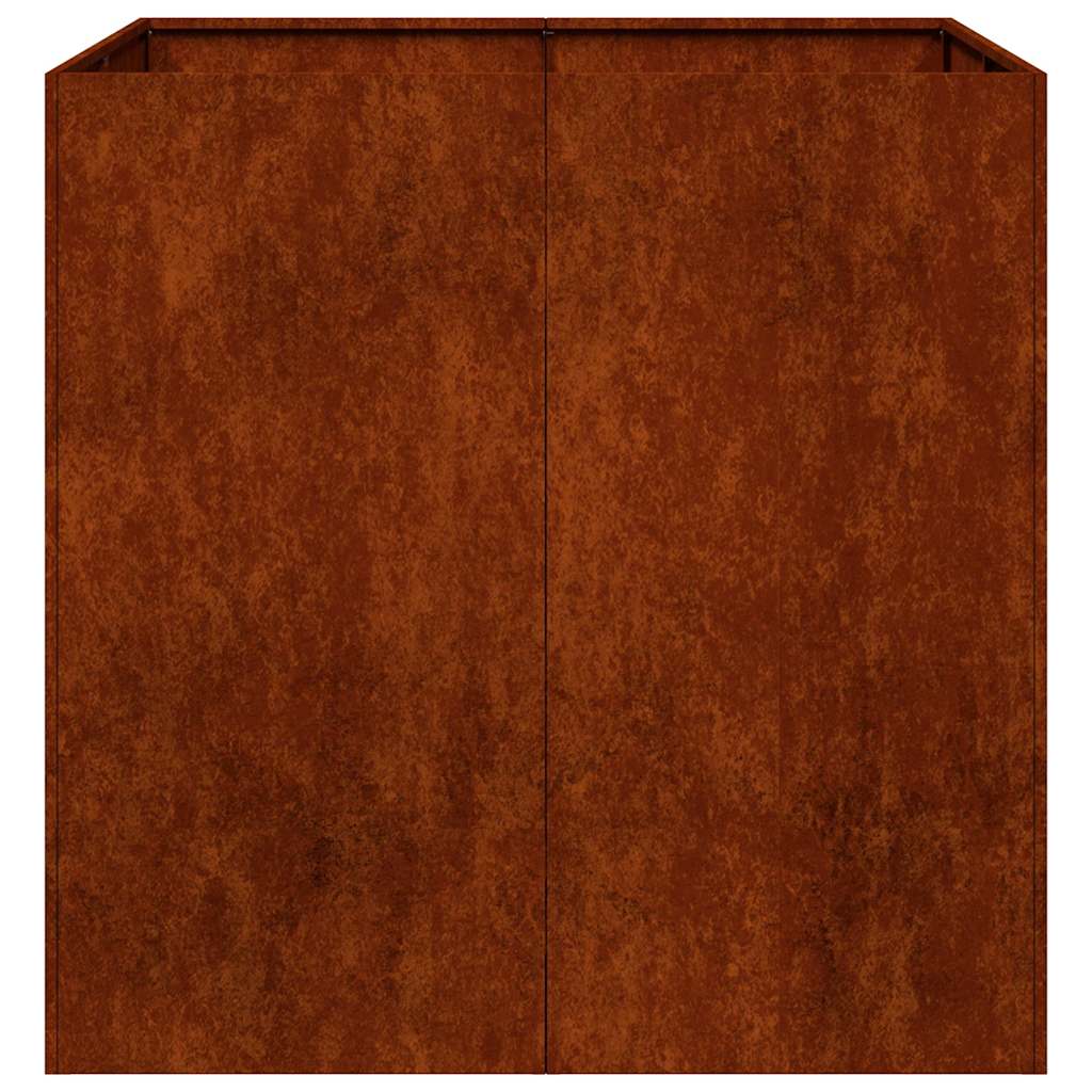 Planteringskärl Rostig 80X80X80 Cm Väderbeständigt Stål