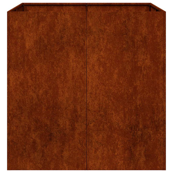 Planteringskärl Rostig 80X80X80 Cm Väderbeständigt Stål