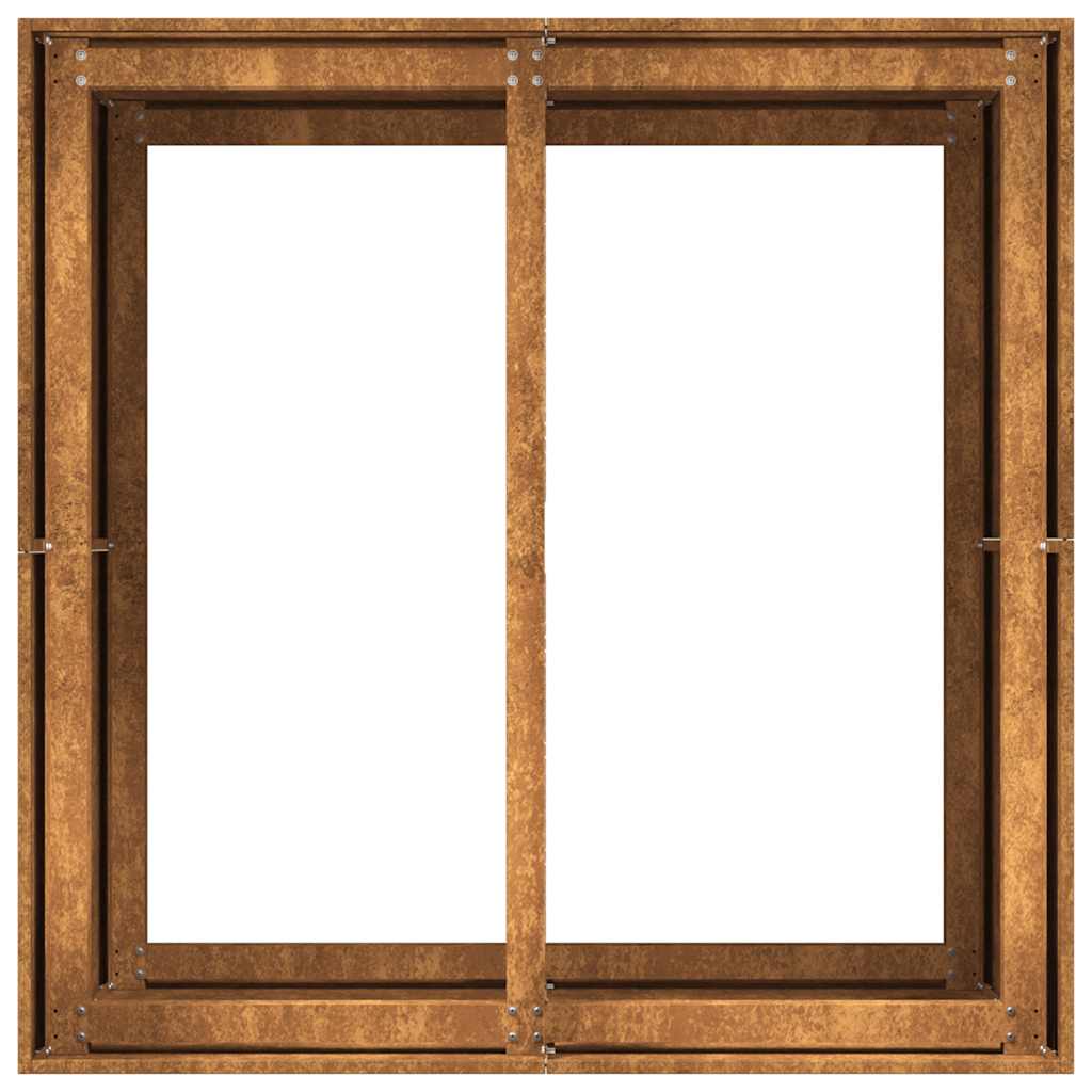 Planteringskärl Rostig 80X80X80 Cm Väderbeständigt Stål