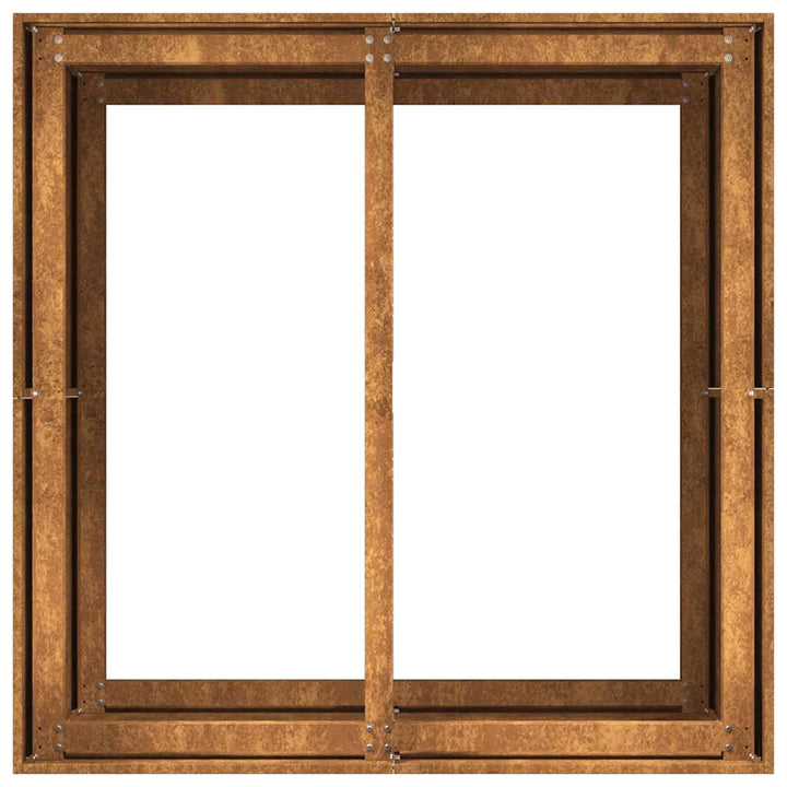 Planteringskärl Rostig 80X80X80 Cm Väderbeständigt Stål