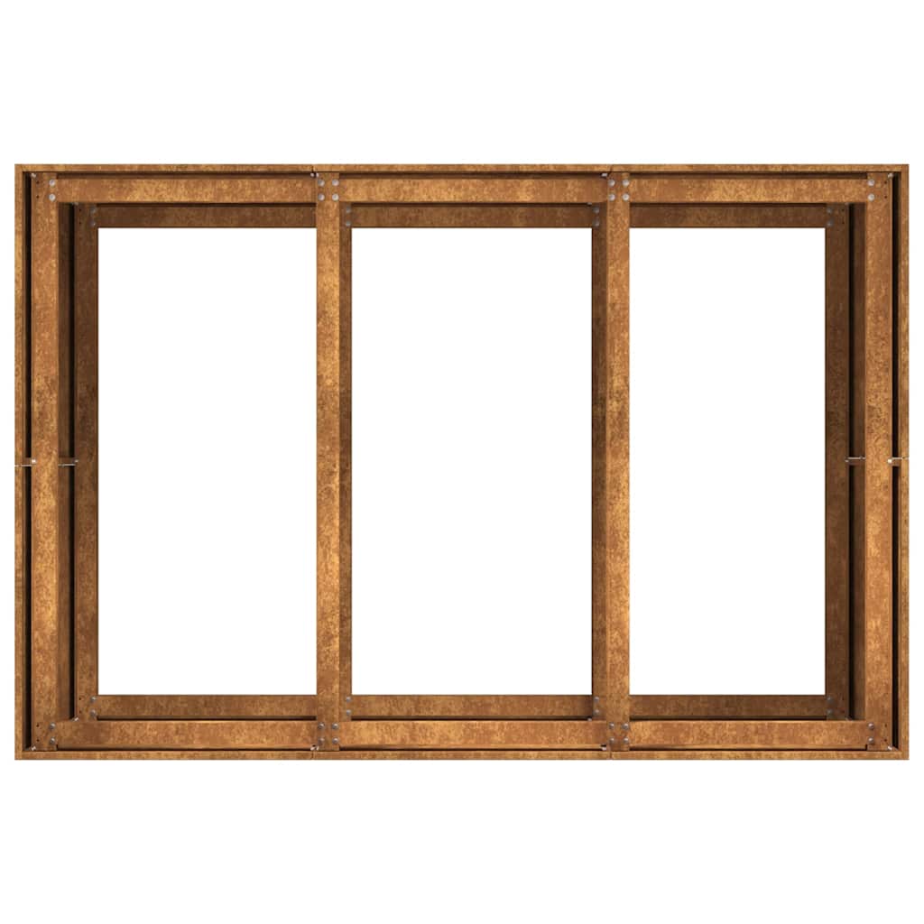 Planteringskärl Rostig 120X80X80 Cm Väderbeständigt Stål