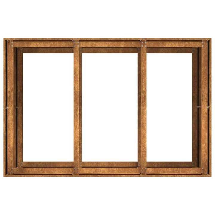 Planteringskärl Rostig 120X80X80 Cm Väderbeständigt Stål