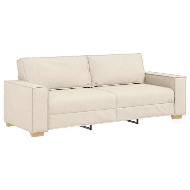 Soffset 3 Pcs Beige 220 X 80 X 84 Cm Linnenblandad Tyg