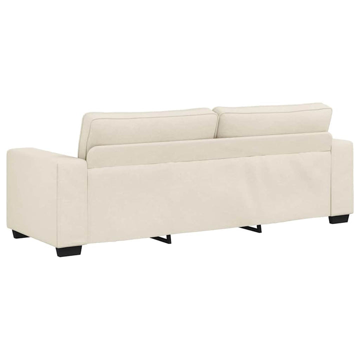 Soffa 3 Pcs Beige 221 X 80 X 82 Cm Linnenblandad Tyg