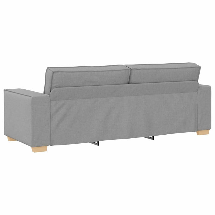 Soffa 3 St Moln Grå Linnenblandad Tyg