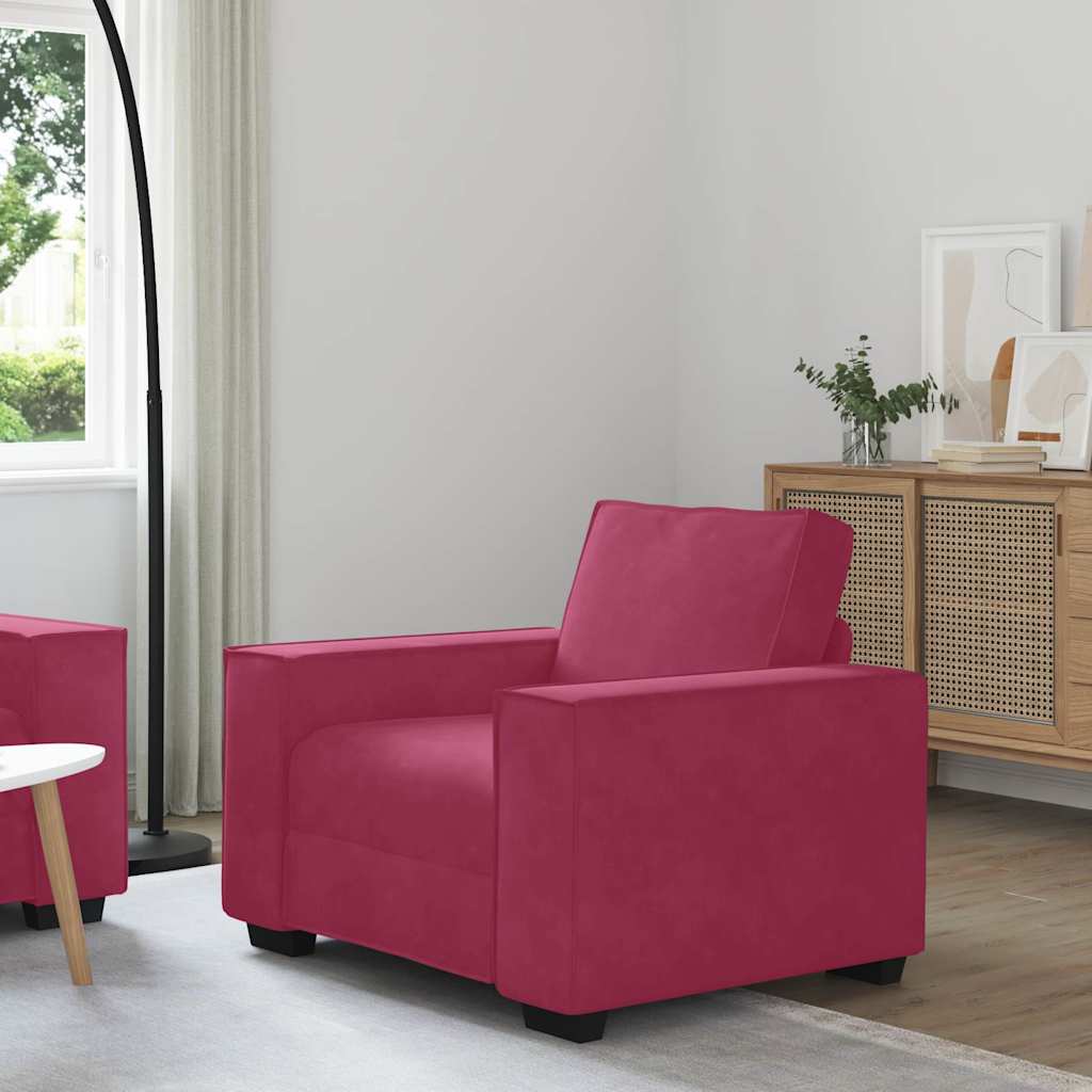 3-Sitssoffa 220X78X84 Cm Sammet