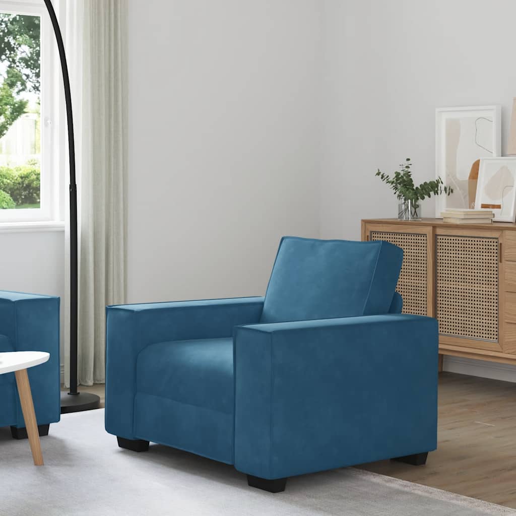 3-Sitssoffa 220X78X84 Cm Sammet