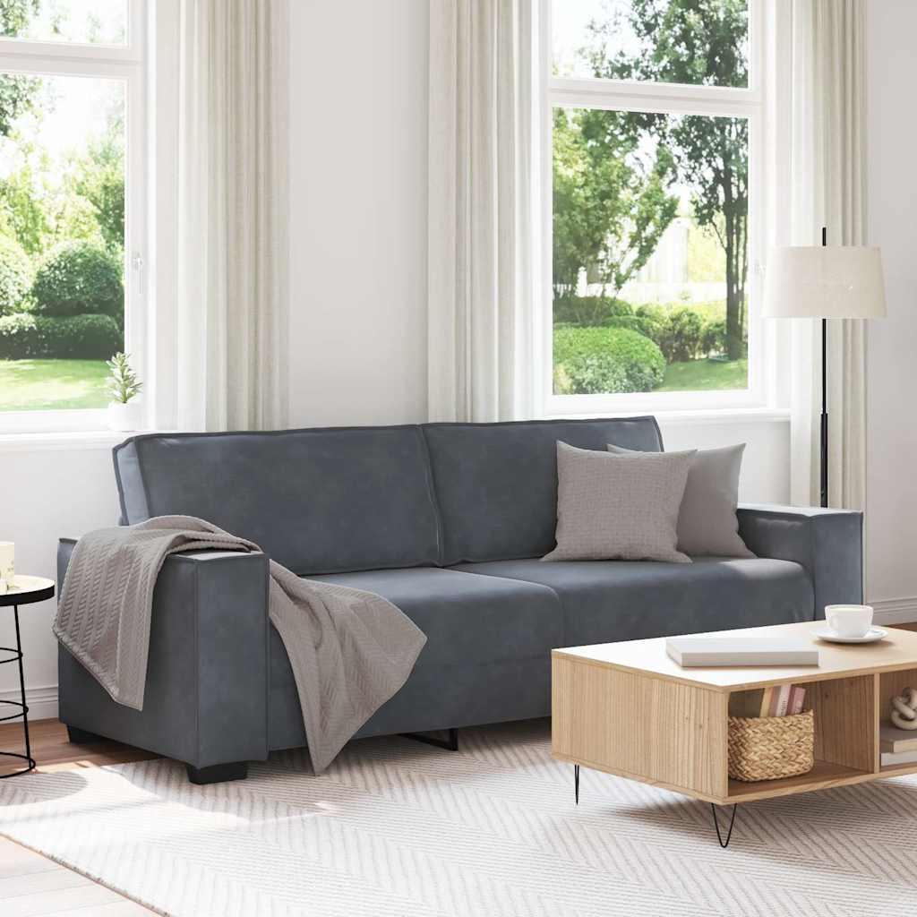3-Sitssoffa 220X78X84 Cm Sammet