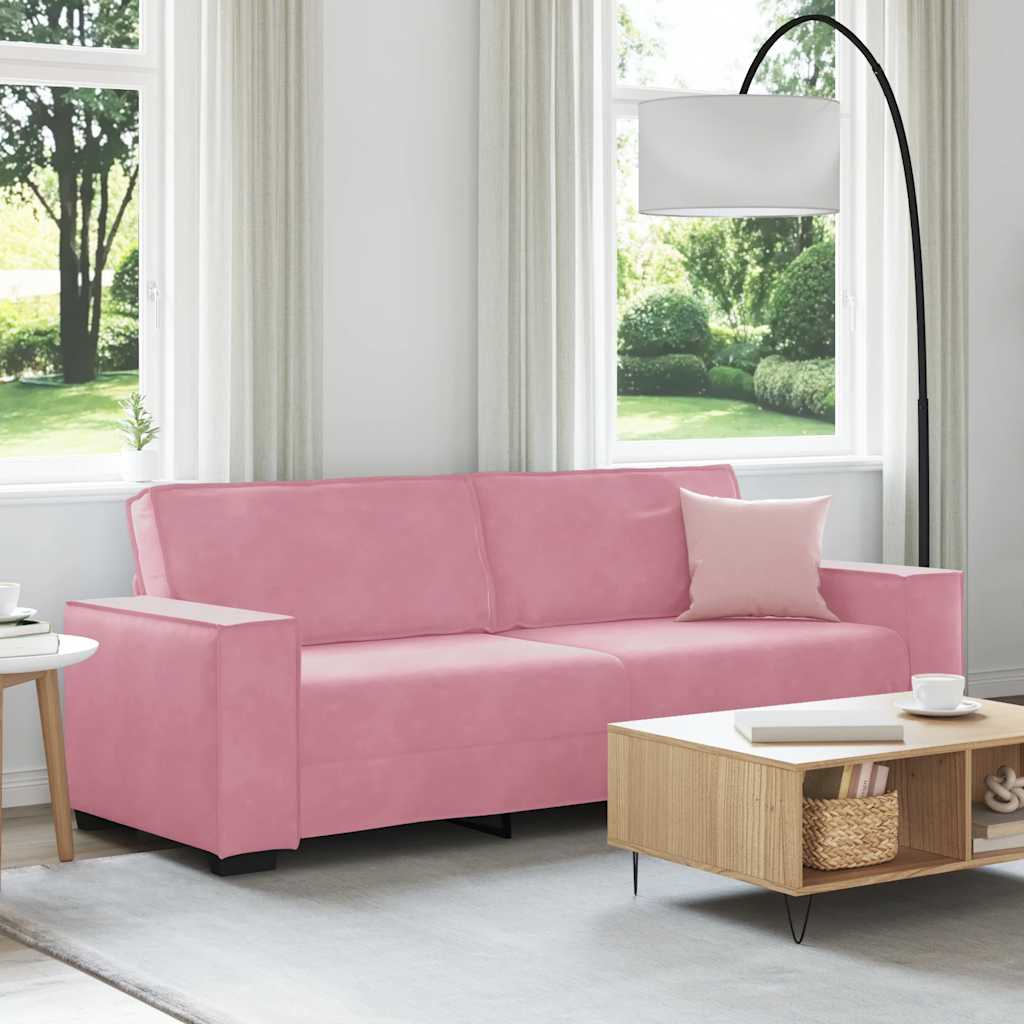 3-Sitssoffa 220X78X84 Cm Sammet