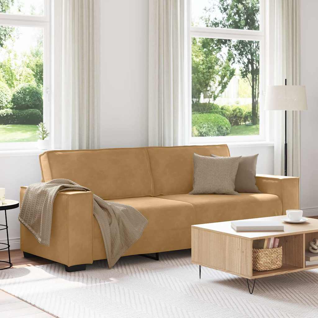 3-Sitssoffa 220X78X84 Cm Sammet