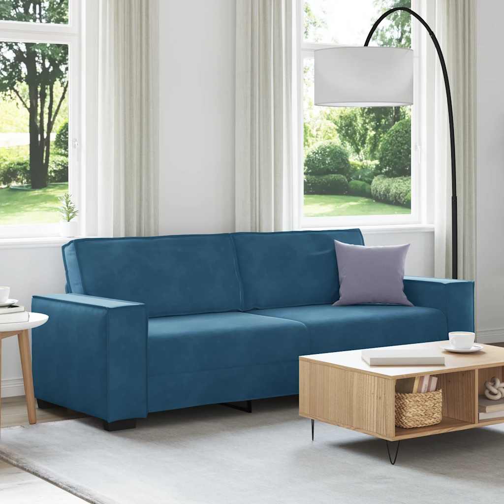 3-Sitssoffa 220X78X84 Cm Sammet